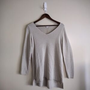 🌿 Merona Size Medium Cream Beige  Long Sleeve Shirt